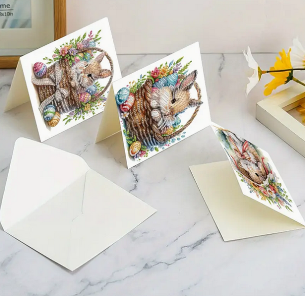 Diamond Painting Osterhasenkarten